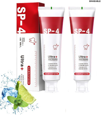 Bingeable SP-4 Toothpaste Probiotic Whitening 30g Each (Pack of 2) – Stain Removal Toothpaste(60 g, Pack of 2)