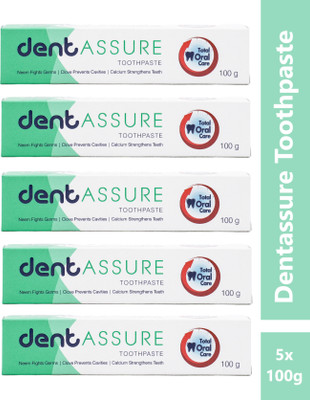 DENTASSURE Neem and Clove Toothpaste(500 g, Pack of 5)