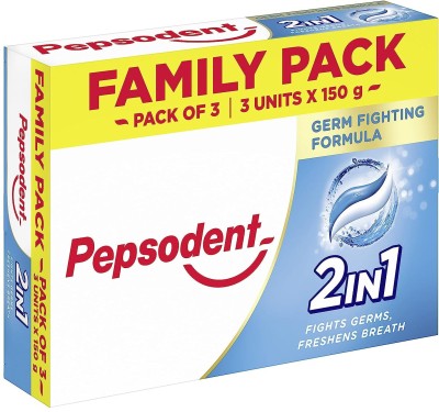 PEPSODENT 2 in 1 Germ Fighting Formula Toothpaste, 145G X 3U Toothpaste(435 g)