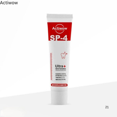 ACTIWOW SP4 Detox and Shine Herbal Charcoal Paste Toothpaste(50 g)