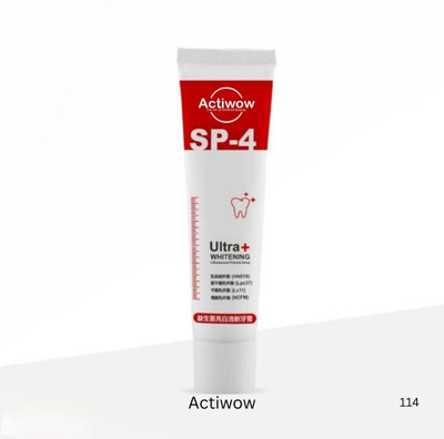 ACTIWOW SP4 Natural Charcoal Shine Paste Toothpaste(50 g)