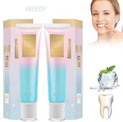 WEEDY Niacinamide Toothpaste Pack of 2 for Whitening, Gum Protection, and Fresh Breath Toothpaste(70 g, Pack of 2)
