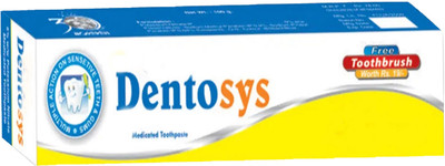 MOSKLIN DENTOSYS WHITENING TOOTHPASTE FOR SHINEE & GERMS FREE STRONG TEETH 100g x 1 Toothpaste(100 g)