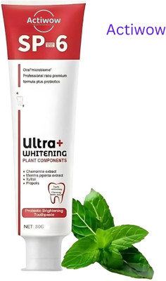 ACTIWOW SP6 Whitening Toothpaste for Brighter & Fresher Smile Toothpaste(40 g)