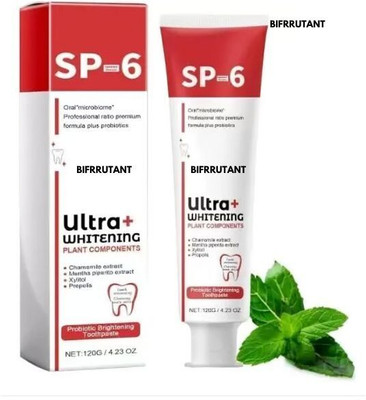 BIFRRUTANT Teeth Whitening with Plaque Removal – SP-6 Charcoal Good Toothpaste Toothpaste(30 g)