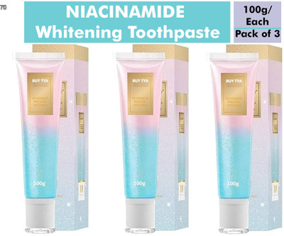 Buy TYA Niacinamide Toothpaste – Sparkle Clean Whitening Paste x3 Tubes Toothpaste(300 g, Pack of 3)