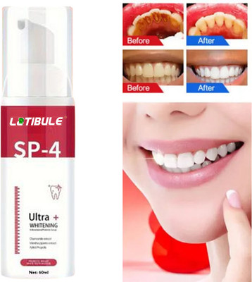 Latibule Ultra + Teeth Whitening Foam Gentle Everyday Whitening Toothpaste(60 ml)