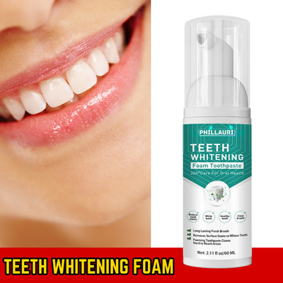Phillauri Natural Whitening Foam Toothpaste Toothpaste(60 ml)