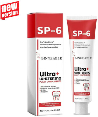 Bingeable SP6 Ultra White Toothpaste Mint Freshness, 30g Toothpaste(30 g)