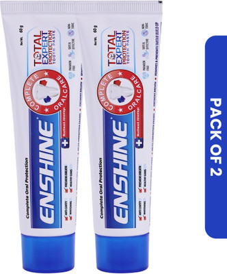 Enshine Total Protection Natural Toothpaste Fights Cavity & Sensitivity Paraben-Free Toothpaste(400 g, Pack of 2)