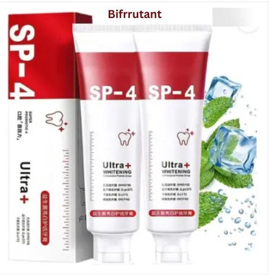 BIFRRUTANT SP4 Ultra White Toothpaste for Deep Clean and Bright Smile Toothpaste(30 g, Pack of 2)
