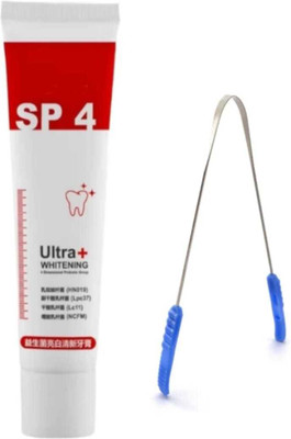 Popdwk SP 4 Intensive Teeth Ultra Whitening formula for stain removal Toothpaste(30 g)
