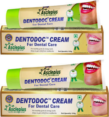 Asclepius Dentodoc dental care cream Toothpaste(100 g, Pack of 2)