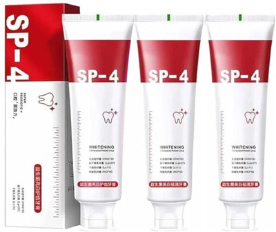 VIVAGLO Sp4 toothpaste Ultra whitening teeth & kill gums Toothpaste(50 g, Pack of 3)