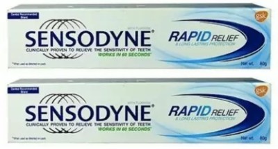 SENSODYNE RAPID RELIEF Toothpaste(80 g, Pack of 2)