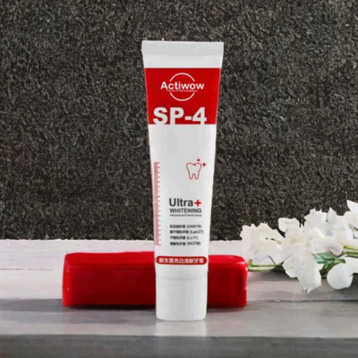 ACTIWOW SP4 Ultra Whitening Toothpaste for Deep Stain Removal and Fresh Breath Toothpaste(40 g)