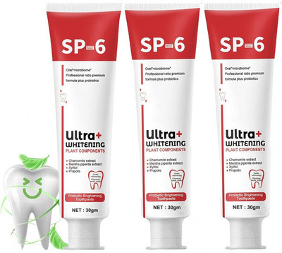 kHUDAt SP6: Whiten & Brighten Toothpaste(30 g, Pack of 3)