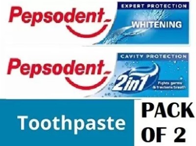 PEPSODENT WHITENING EXPERT PROTECTION 140g + 2IN1 Toothpaste 150g Toothpaste(290 g, Pack of 2)