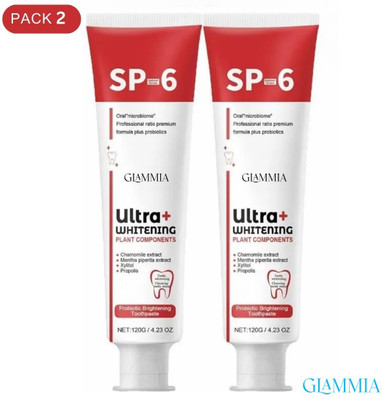 GLAMMIA SP 6 Toothpaste | Brighten Enamel Daily Brushing Safe Toothpaste(60 g, Pack of 2)