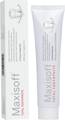 Maxisoft Total Toothpaste 100 gm | Paraben Free | 12-hour Oral Protection Toothpaste(100)