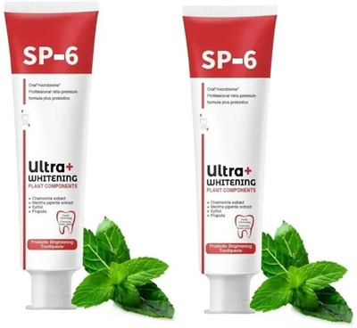 house of common Sp 6 Ultra whitening teeth and kill gums Toothpaste 30g Pack of 2 Toothpaste(60 g)