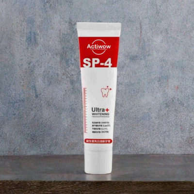 ACTIWOW SP4 Teeth Whitening Paste for Whitening and Fresh Breath in Minty Flavor Toothpaste(40 g)
