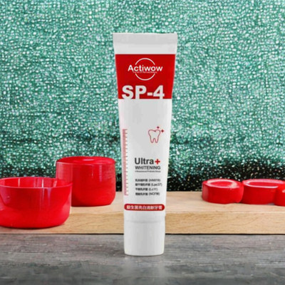 ACTIWOW SP4 Teeth Whitening Paste for Whitening and Gum Care with Fresh Minty Breath Toothpaste(40 g)