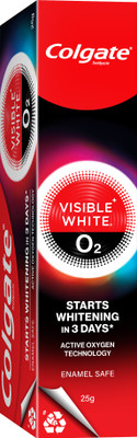 Colgate Visible White O2 for noticeably whiter teeth starting in 3 days Whitening Toothpaste(25 g)