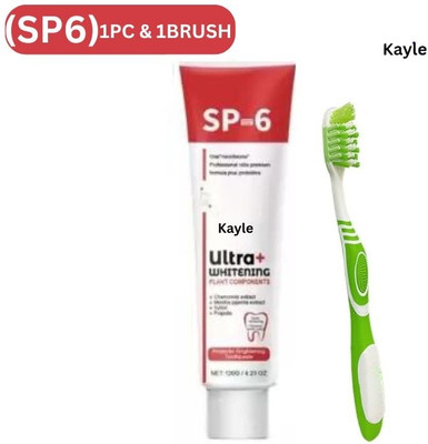 kayle Sp 6 Ultra Toothpaste for a Supreme Smile and Fresh Breath with brush Toothpaste(30 g)