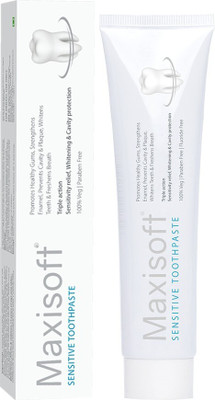 Maxisoft Sensitive Toothpaste 100 gm | Paraben Free | Complete Protection Toothpaste(100)