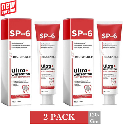 Buy TYA SP-6 Whitening Toothpaste Pack of 2 – Perfect Twin Pack for Whiter Smiles Toothpaste(30 g, Pack of 2)