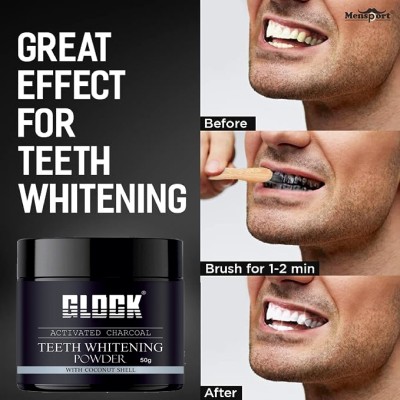 Glock Coconut Strong Teeth Cavity Protection India's No.1Teeth Whitening Powder(50 g)