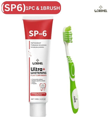 LORSHEL Sp 6 Ultra Healthy Smile Toothpaste for a Happy Life with brush Toothpaste(30 g)