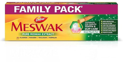 Dabur Meswak Complete Oral Care No added Fluoride, Paraben, Triclosan & Formalin Toothpaste(301 g)