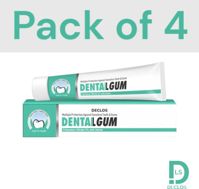 DECLOS dental gum toothpaste Toothpaste(300 g, Pack of 4)