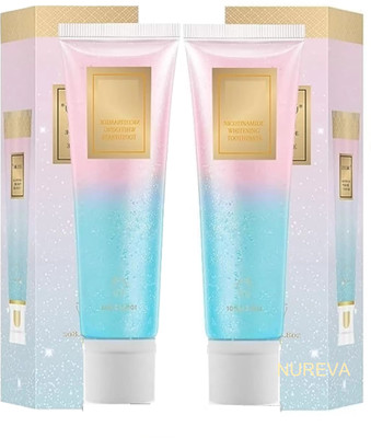 nureva Niacinamide Toothpaste 2-Pack for Healthy Smile & Skin Glow Toothpaste(200 g, Pack of 2)