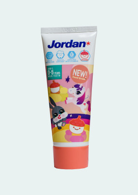Jordan STEP 1 | Mild Fruity Flavours | Lychee | Milk Teeth | Gentle for Tooth Toothpaste(75 g)