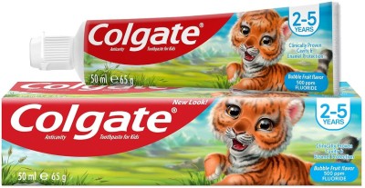 Colgate For Kids 2-5 Years Bubble Fruit Flavor Toothpaste Toothpaste(65 g)