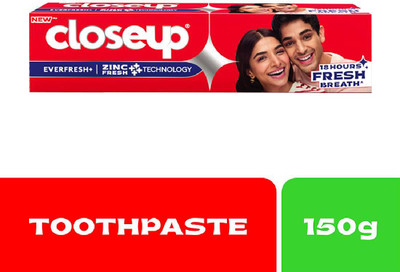 Closeup Toothpaste | Long lasting 18 Hours Of Fresh Breath & White Teeth - 150g Toothpaste(150 g)