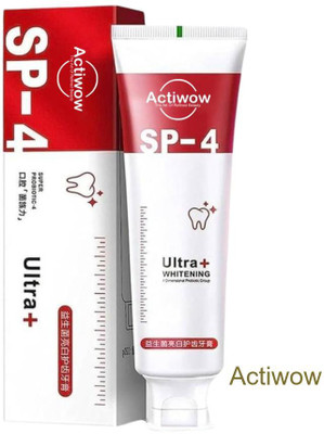 ACTIWOW SP-4 Advanced Whitening & Fresh Breath Charcoal Toothpaste Toothpaste(40 g)