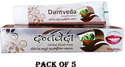 RINGHAS DANTVEDA TOOTHPASTE PACK OF 5 Toothpaste(375 g, Pack of 5)
