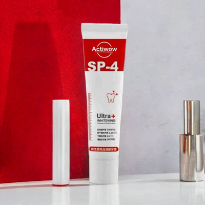 ACTIWOW SP4 Ultra Whitening Paste for Whitening and Gum Care with Minty Fresh Breath Toothpaste(40 g)