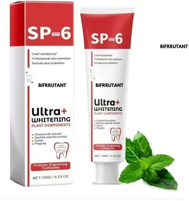 BIFRRUTANT Toothpaste Whitening with Advanced Cleaning Action – SP-6 Good Formula Toothpaste(30 g)