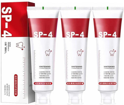 kHUDAt SP4: SP4: Whiten & Brighten Your Smile Toothpaste(30 ml, Pack of 3)