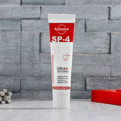 ACTIWOW SP4 Teeth Whitening Paste for Whitening and Breath Freshness with Minty Power Toothpaste(40 g)