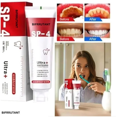 BIFRRUTANT SP 4 Toothpaste Ultra Whitening – Advanced Oral Care for Bright Teeth Toothpaste(30 g)