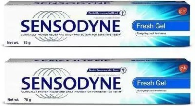 SENSODYNE FRESH GEL (74g, Pack of 2) Toothpaste(148 g, Pack of 2)