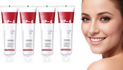 house of common Sp 4 Ultra whitening teeth and kill gums Toothpaste (30g) Pack of 4 Toothpaste(120 g)