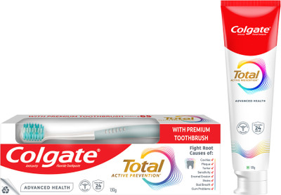 Colgate Total Advanced Health Antibacterial Toothpaste (with a Premium Toothbrush) Toothpaste(150 g)