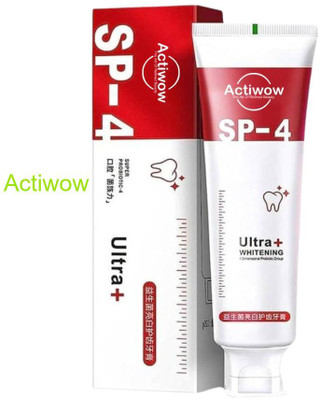 ACTIWOW SP-4 Charcoal Whitening with Fresh Mint & Healthy Gums Care Toothpaste(40 g)